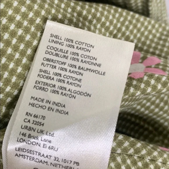 Free people We The Free cali printed Olive Pink Floral Pattern blazer XL